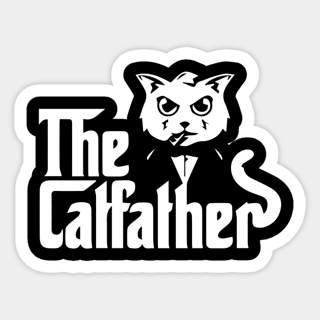 the catfather Sticker by awesome98